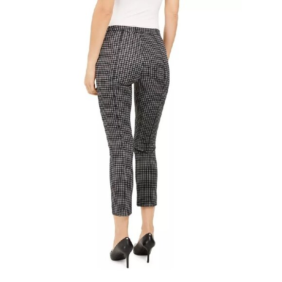 Michael Kors Cropped Checked Pants - Picture 3 of 10